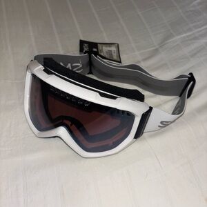 White and Black Smith Ski Goggles